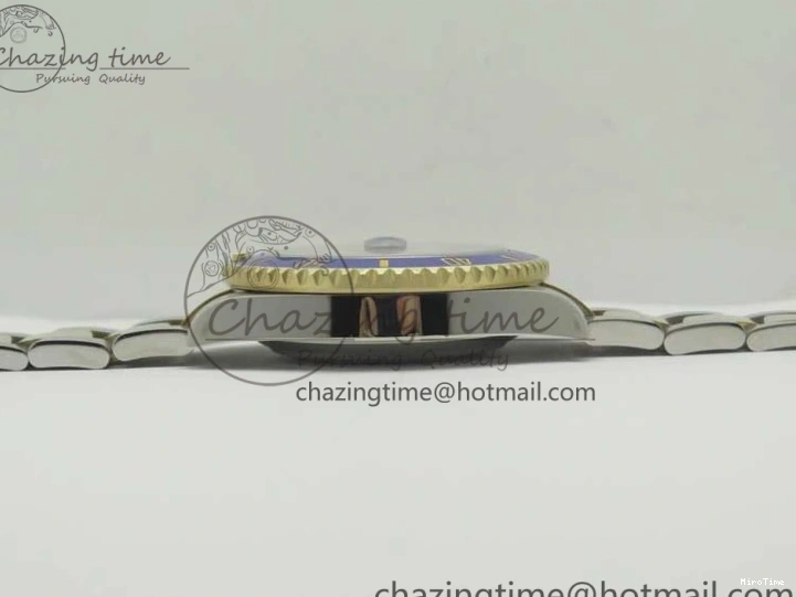 MiroTime 0410 Affordable Submariner 116613 LB Noob 1:1 Best Edition YG Wrapped Bezel Blue Dial on SS YG Bracelet A2836 V 3413